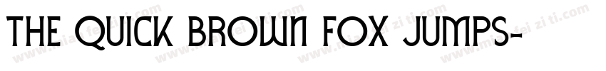 the quick brown fox jumps字体转换